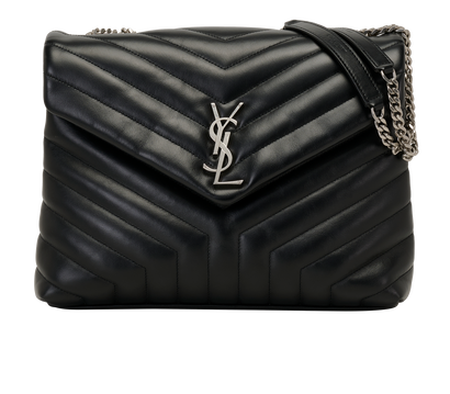 Lou Lou Medium, &pound;1,200, Handbags, Black, Leather, Front view